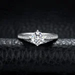 925 Sterling Silver Wedding Band CZ - Image 2