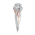 Classic 3 Stone CZ Promise Ring - Image 3