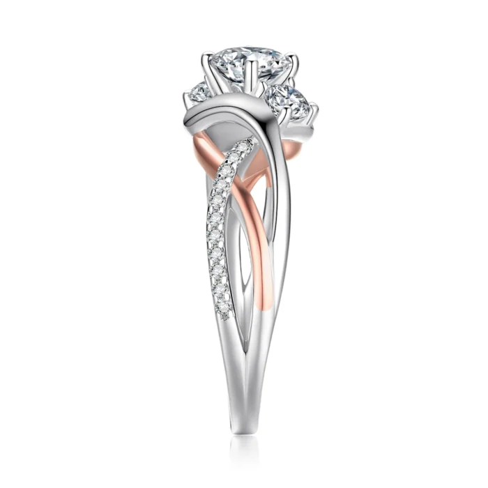 Classic 3 Stone CZ Promise Ring - Image 3