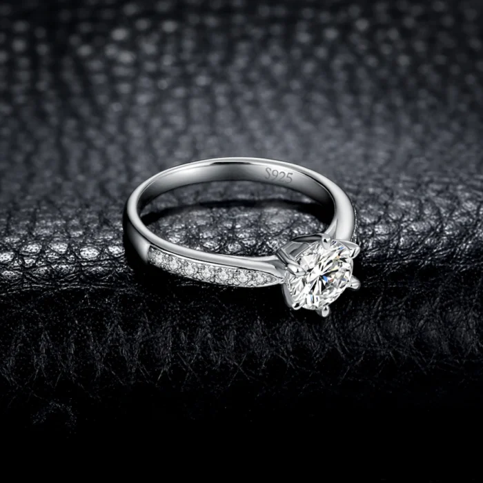 925 Sterling Silver Wedding Band CZ - Image 3