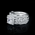 Elegant 3-Piece 925 Sterling Silver Ring Set for Women - Image 3
