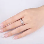 Infinity Love Knot Gemstone Ring for Women - Image 3