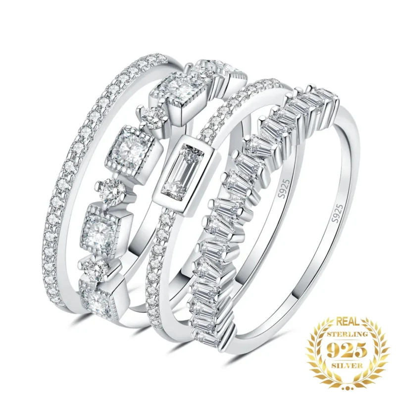 Women's Sterling Silver 1ct CZ Rings