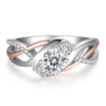 Classic 3 Stone CZ Promise Ring - Image 2