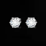 Wedding Cubic Zirconia Studs in 925 Silver - Image 2
