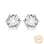 Wedding Cubic Zirconia Studs in 925 Silver