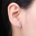 Wedding Cubic Zirconia Studs in 925 Silver - Image 3